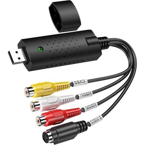 Audio Capture Box, USB 2.0 Audio Video Converter, Analog to Digital VHS for Windows 10/8/7/VHS (1/5)