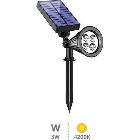 Estaca jardín solar LED Alezu 4200K IP67 regulable (1/4)