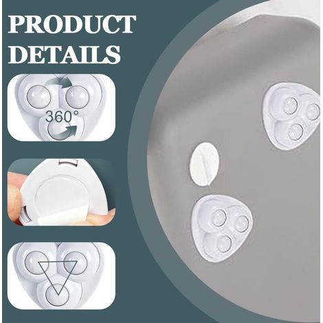 Lot de 22 accessoires de remorque, fixation de bâche avec vis, boutons de bâche robustes, boutons de fixation en plastique, crochets de bâche, remorques, parfaits pour la fixation de filets de (1/3)