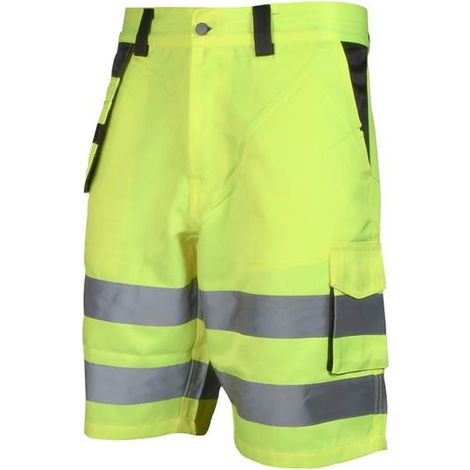 Scan SCAHVHSL Hi-Vis Holster Shorts Yellow - W34-36in SCAHVHSL