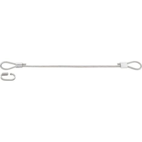 Câble de Sécurité pour Compresseur - 108 x 66 x 172 mm - Résistant et Fiable, Acier - D-Work (1/5)