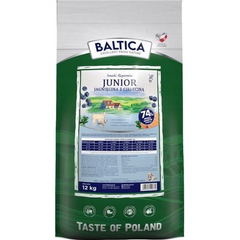 SAVEURS DES RÉGIONS BALTICA Agneau junior avec veau S / M / L / XL 12 kg (1/2)