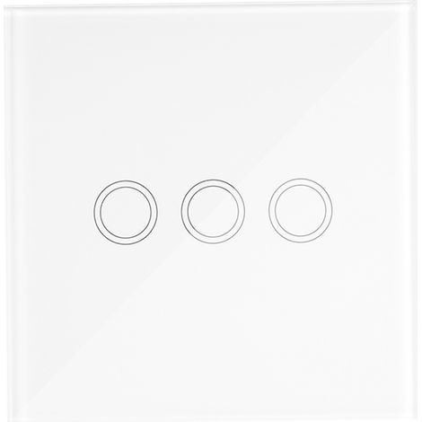 Panel táctil eWeLink de 3 canales y 433 MHz – Adhesivo – Transmisor RF – Compatible con SONOFF – Controla la iluminación de escaleras o del hogar