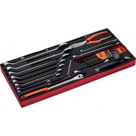 BAHCO - Jeu d'outils en pouces, module pr caisse à outils métallique 1483K/1483KHD-30pc