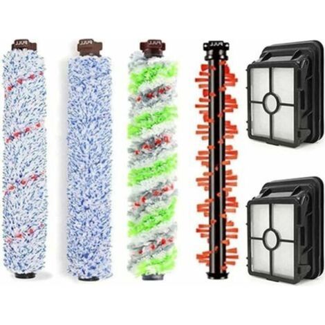 Bissell Crosswave Staubsauger-Bürstenzubehör – Set mit 4 Hauptbürsten und 2 Filtersieben – Mikrofaser und Nylon (1/5)
