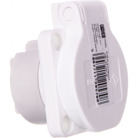 Enchufe de panel 10/16A 2P+Z 230V blanco IP54 104-0w