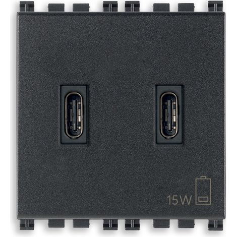 VIMAR - 19295.CC USB-C+C Netzteil 15W 3A 5V 2M grau
