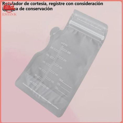 Sachets de congélation pour lait maternel 90 pièces, capacité 250 ml, fermeture hermétique adaptée pour réfrigération et conservation (1/5)