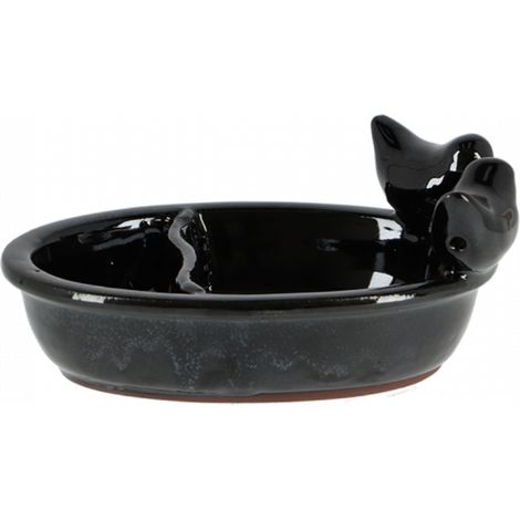 Bain oiseau en terre cuite noire Oiseaux (1/5)