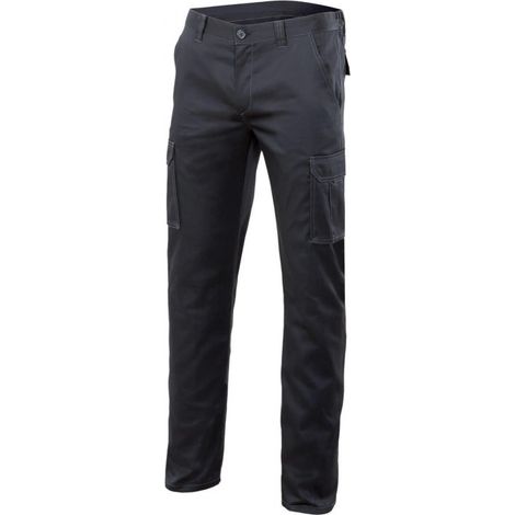 Pantalón Forrado Stretch Multibolsillos Azul Navy 36 (1/2)