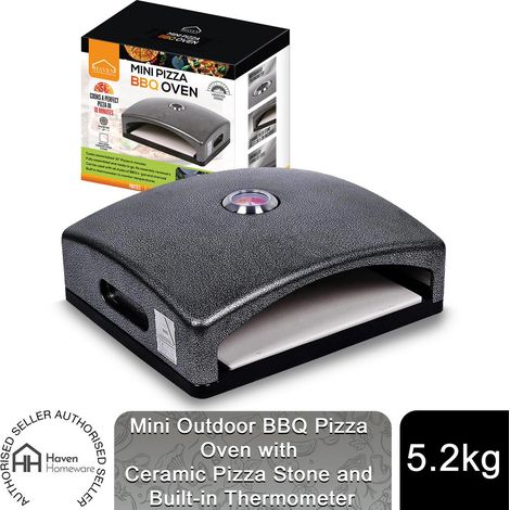 Haven Mini BBQ Pizza Oven with Ceramic Pizza Stone and Built-in Thermometer (1/4)