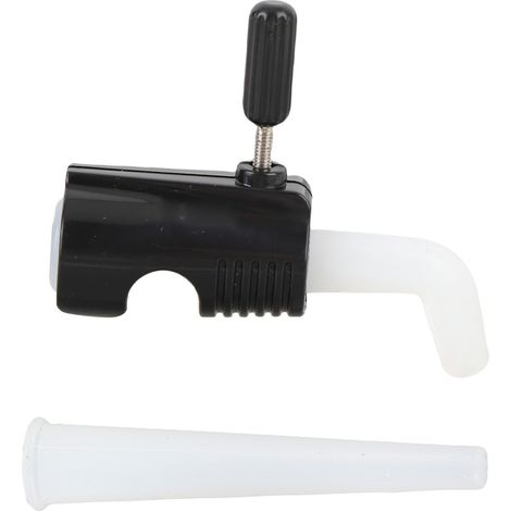 Bec verseur pour cafetière à col de cygne Adaptateur en silicone Bec long et droit Valve réglable anti-goutte Compatible diamètre 10mm (1/5)