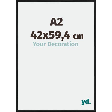 yd. - Cadre photo A2 42x59.4 - Noir Mat - Plastique - Annecy
