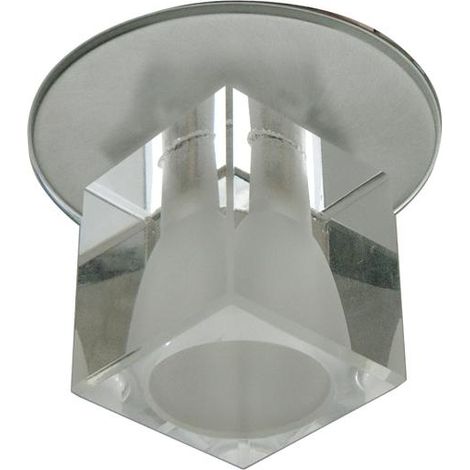 Spot encastré rond satiné cristal G4 20W Candellux