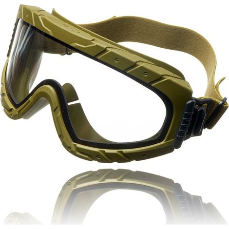Dräger X-pect 4900 Lunettes de protection anti-buée et anti-poussière Pour chantier, laboratoire, atelier Oculaire en polycarbonate incassable et résistant aux rayures Olive