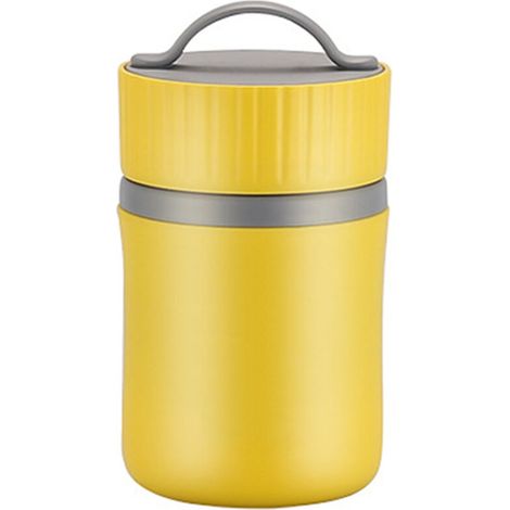 Boîte-repas isotherme 1.5L en acier inoxydable 304, étanche et portable pour bureau ou maison, couleur acier inoxydable.