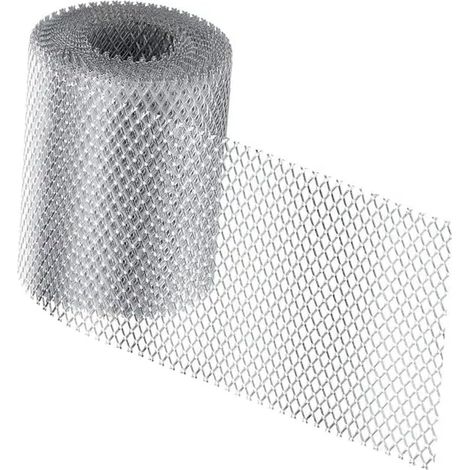 6 m Rouleau de protection de gouttière en aluminium de pour bloquer les feuilles, les brindilles et les débris