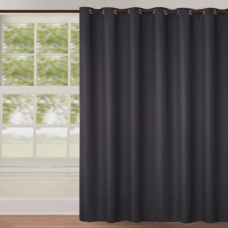 Homemaison – Rideau occultant 240x260 cm – 100% polyester – 12 oeillets ronds – Tissu occultant 260 g/m² pour obscurcissement total
