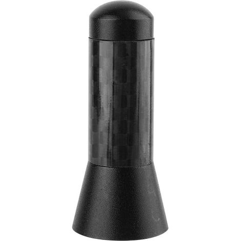 Universelle 3,5 cm kurze Kohlefaserantenne zum Anschrauben für Kleinwagen, Aluminiumantenne.