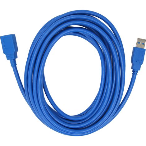 Câble d'extension USB 3.0 5m - Haute vitesse 5Gbps, portable et performant pour la maison (1/5)