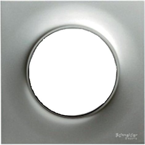 SCHNEIDER ODACE STYL PLAQUE DOUBLE ALUMINIUM - S520704E