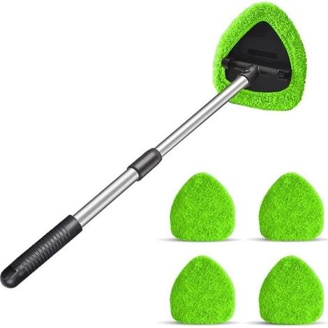Nettoyant pour Pare-Brise de Voiture, Nettoyant de Vitres de Voiture avec 4 Tampons en Microfibre Lavables Et RéUtilisables (1/4)