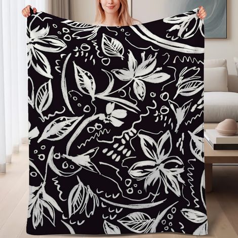 Couverture de lit en polaire, microfibre douce et confortable légères toutes saisons, décoration intérieure, cadeau pour femmes et hommes, 6080 pouces (1/4)