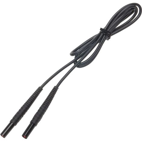 Cable negro de 1,2 m y 1 kV (conectores banana)