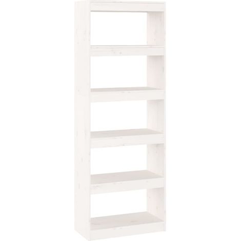 Maison Exclusive - Bücherregal/Raumteiler Weiß 60x30x167,5 cm Mas