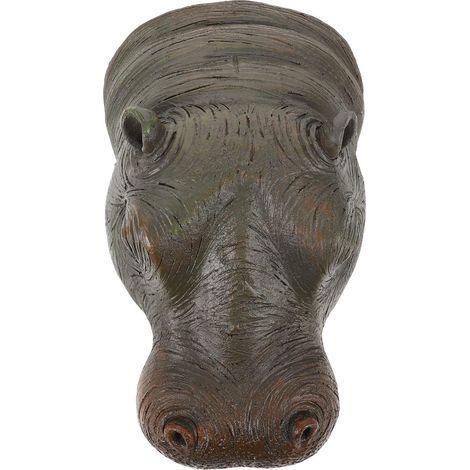 Schwimmende Nilpferdstatue aus Kunstharz für Teich und (1/5)