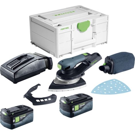 Festool DTSC 200-Basic Akku Deltaschleifer 18 V 145 x 195 mm Brushless + 2x Akku 5,0 Ah + Ladegerät + Systainer