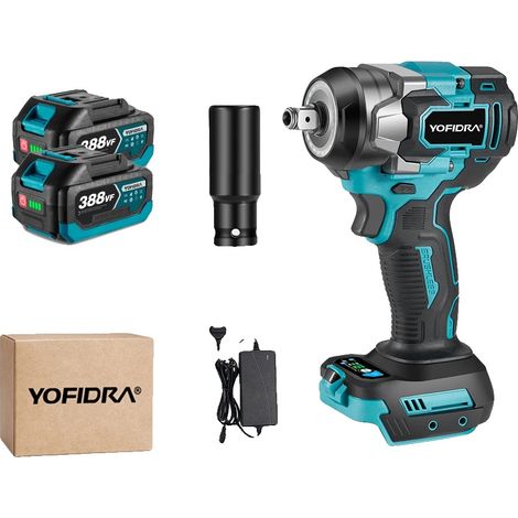 Clé électrique, moteur sans balais, couple de 1200 N.m, 2xBatterie set-A (1/2)