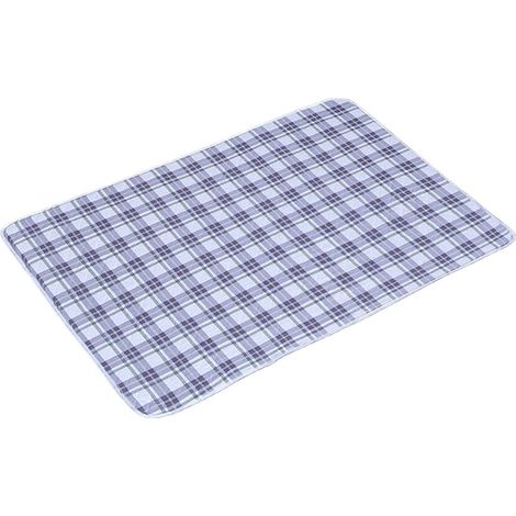 Lenzuolo protettivo impermeabile - Motivo a quadri blu e verdi 70 x 90