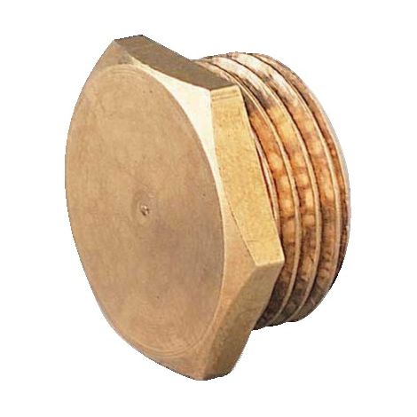 Bouchon laiton tête 6pans mâle à visser 20X27