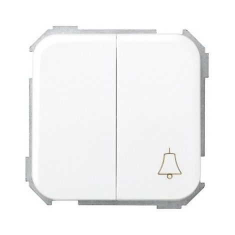 Grupo de 1 conmutador + 1 pulsador campana blanco Simon 31301-30