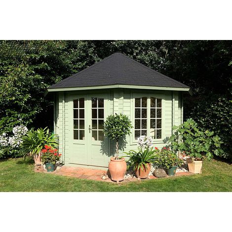 Abri de jardin en bois Hanna 14,1 m2 Naturel (1/4)