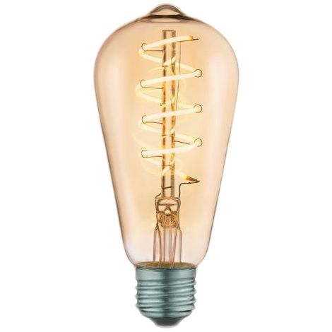 LAMPADINA SPIRALE LED VINTAGE ST64 4W E27.