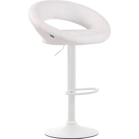 Barhocker Olinda Kunstleder weiß weiß
