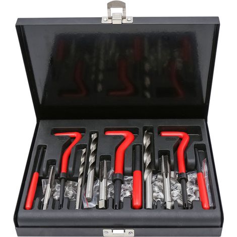 SWANEW 88 PCS Kit di riparazione della filettatura M6 Bobina di inserimento dell'elicottero Automatico HSS Trapano di riparazione (1/5)