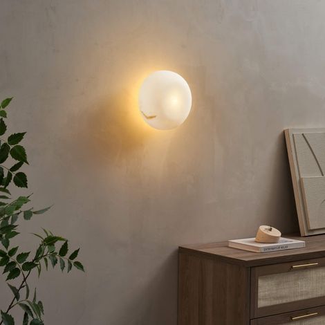 Trendige Wandleuchte oder Spot aus natürlichem Alabaster 20 cm - Liam (1/5)