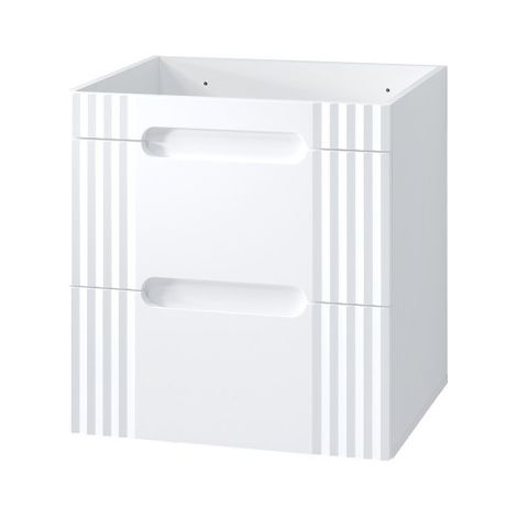 Meuble sous vasque en bois - L 60 x H 62 x P 46 - Oceanie White - Livraison gratuite