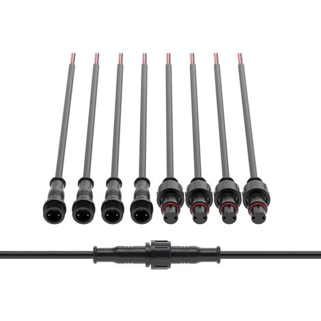 Waterproof Connector 2Pin IP65 22AWG Male Female 20cm 5P (1/5)