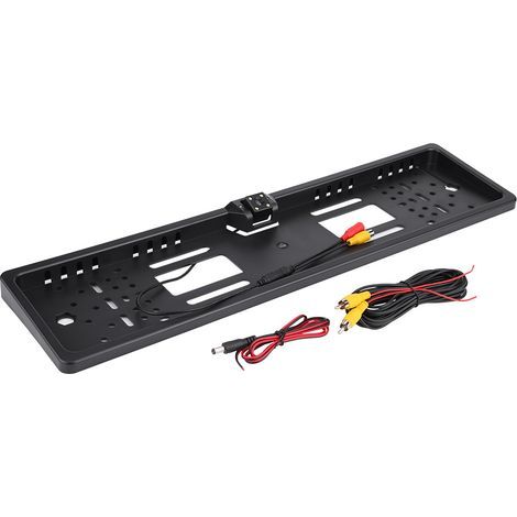 Night vision reversing camera with 4 IR LEDs and a 170° wide angle, with license plate frame (1/5)