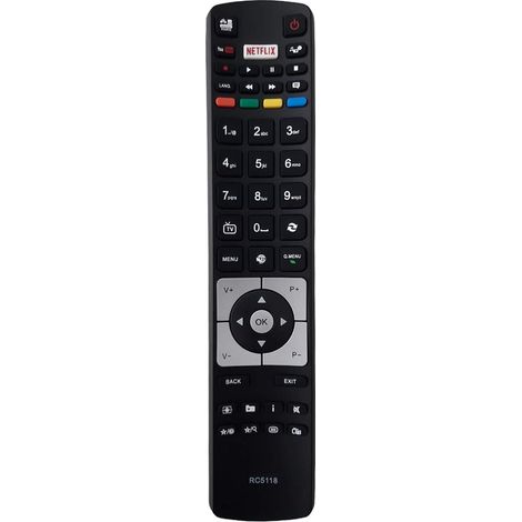 Telecomando sostitutivo RC5118 per Smart TV Hitachi con Netflix Stick (1/5)