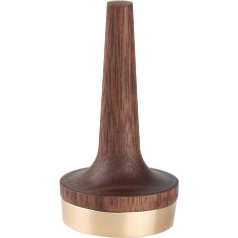 Présentoir à Bagues pour Rangement Bijoux Design Élégant et Compact en Bois Massif Noyer Noir Porte-anneaux en Laiton sur Coiffeuse (1/5)