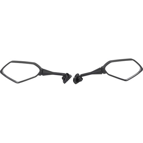 Rétroviseur Moto 1 Paire, Angle Large Réglable Flexible, Miroir Latéral Guidon pour Motocyclette (1/5)