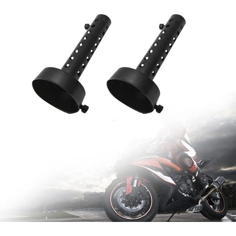 2X Motorcycle Universal Exhaust Muffler Baffle DB Killer muffler,Motorcycle Exhaust Silencer, Universal Adjustable Removable Motorbike, 60mm (1/5)