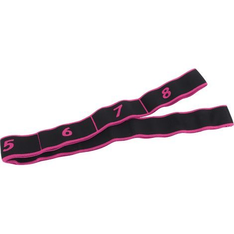 Bande élastique fitness jaune pour yoga, entraînement et exercices de résistance (1/5)