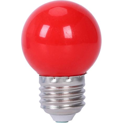 Rote LED-Kugellampe E27 3W 6 SMD, energiesparend, dekorative Heimlampe, warmes Licht, 1 Stück, Retro-Vintage-Stil, ideal für Kronleuchter und Wandleuchten (1/5)