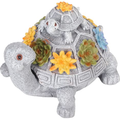 Cendrier décoratif en résine vintage forme de tortue réaliste, avec couvercle, pour salon, bureau ou bar, pièce unique. (1/5)